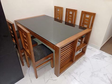 Dining Room Chairs Diy, Modern Wooden Dining Table, Wooden Dinner Table, Latest Dining Table Designs, Wooden Dining Table Modern, Wood Dinner Table, Latest Dining Table, Wooden Staircase Design, Wooden Dining Table Designs