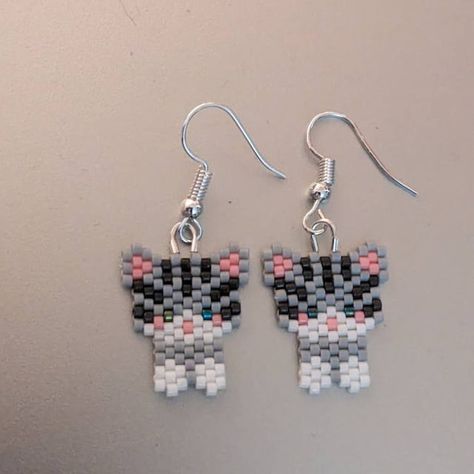 Stitch Bead Pattern, Miyuki Beads Pattern, Seed Bead Crafts, Beautiful Beaded Jewelry, Beads Craft Jewelry, Beaded Earrings Tutorials, Brick Stitch Earrings, Beaded Jewlery, Seed Bead Patterns