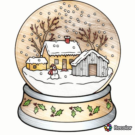 Snowglobe Drawings, Snowglobe Drawing, Snowglobe Art, Christmas Coloring Sheets, Christmas Stencils, Christmas Snow Globes, Christmas Drawing, Christmas Templates, Christmas Paintings