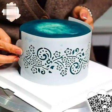 Cake Lace Decoration Stencil [Video] | Buttercream decorating, Cake decorating designs, Cake decorating for beginners Lace Decorations, Buttercream Decorating, Cake Decorating For Beginners, Cake Stencil, Cake Lace, Cake Decorating Designs, Baking Project, Lace Decor, Special Cake