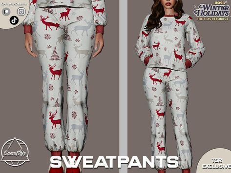 Sims 4 Female Pajamas, Sims 4 Christmas Cc Clothes, Sims Closet, Sims 4 Jobs, Silk Bralette, Sims 4 Collections, Winter Pajamas, Christmas Pjs, Plaid Pajamas