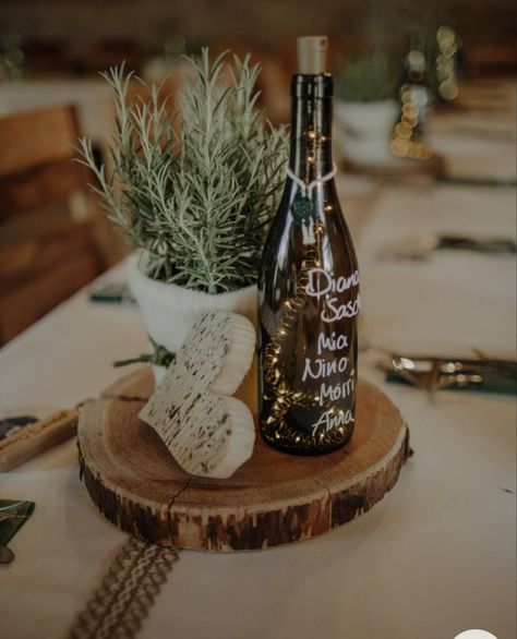 Beer Bottle Wedding, Budget Friendly Wedding Centerpieces, Wine Theme Wedding, Italian Party, Whimsical Wedding Decorations, Earthy Wedding, Wedding Bottles, 50th Party, 80th Birthday Party