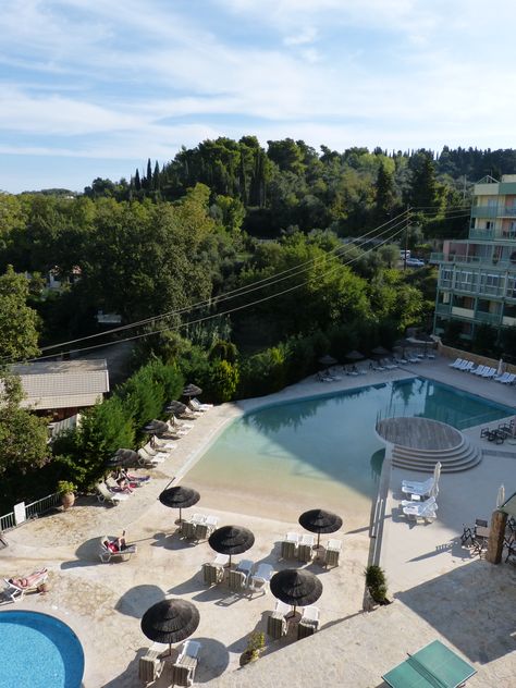 Ariti Grand Hotel, Kanoni, Corfu. Photo by Sarah Glen. Kanoni Corfu, Corfu, Grand Hotel, Neymar, Athens, Greece, Pool, Hotel, Outdoor Decor