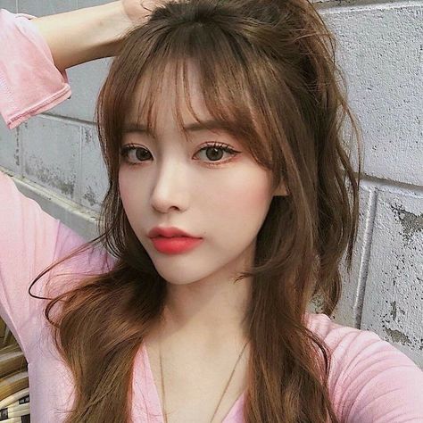 앞머리 스타일, Korean Bangs Hairstyle, Korean Bangs, Korean Haircut, Bangs For Round Face, Fesyen Rambut, Kpop Hair, Oval Face Hairstyles, 짧은 머리