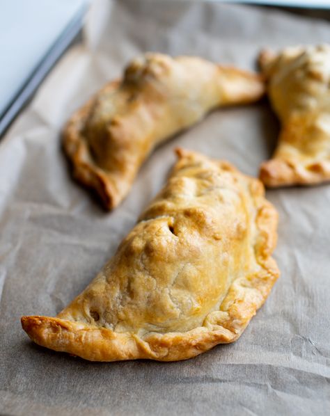 Basics Market’s Cornish Pasty Dough Cornish Pastries, Pie Board, Vegetable Pasties, Vegetable Shortening, Pasties Recipes, Hp Sauce, Weekend Food, Hand Pie Recipes, Cornish Pasties