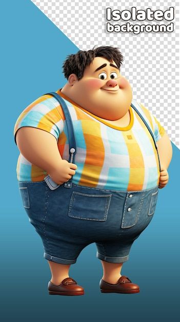 PSD cartoon style fat guy animated chara... | Premium Psd #Freepik #psd #fat-guy #fat-character #fat-man #fat-cartoon Fat Man Drawing, Fat Cartoon Characters, Fat Anime Characters, Fat Cartoon, Fat Character, Fat Person, Nike Wallpaper Backgrounds, Fat Humor, Fairy Cartoon