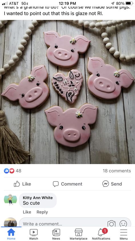 Pig Face Cookies Decorated, Pig Cookies Decorated, Fair Cookies, Pig Baby Shower, Pig Cookie, Pig Cookies, Pig Head, Pig Face, Decorating Cookies