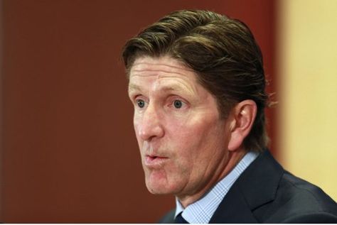 New Leafs coach Mike Babcock speaks with the media on the first day of camp Thursday. The former Red Wings coach said he's giving returning Leafs a clean slate and the chance to prove themselves worthy of ice time. Mike Babcock, Clean Slate, A Plane, Red Wings, The Press, First Day, Toronto, Coaching, The First