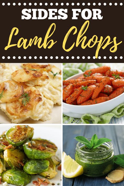 Looking for the best sides for lamb chops? From scalloped potatoes to glazed carrots to roasted veggies, these simple side dishes are the perfect complement to lamb. Lamb Shank Side Dishes, Side Dishes For Rack Of Lamb, Sides To Go With Lamb Chops, Sides With Lamb Chops, Lamb Dinner Sides, Sides For Lamb Chops, Sides For Lamb, Lamb Recipes Crockpot, September Wine