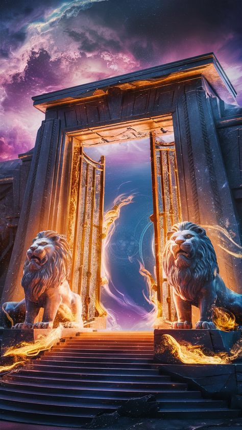 Lions Gate Portal 2024: Rituals and Practices to Maximize Your Manifestation Power Lion Goddess, Lion Gate, Set Intentions, Lions Gate, Coke Cola, Attract Abundance, Spiritual Practices, Spiritual Art, Real Gold