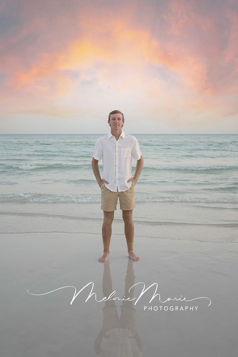 Senior portraits at the beach Male Senior Beach Photos, Beach Senior Photos Guys, Senior Picture Ideas For Guys Beach, Beach Senior Pictures Boys, Boy Beach Pictures, Beach Graduation Pictures, Car Senior Pictures, Back To School Photos, Sr Photos