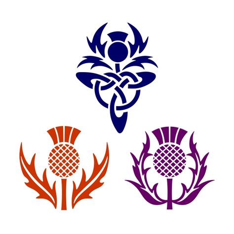 Thistle Logo, Scottish Thistle Art, Thistle Art, Scottish Thistle Tattoo, Scotland Thistle, Scottish Tattoos, Scottish Symbols, Cuttable Designs, Thistle Tattoo