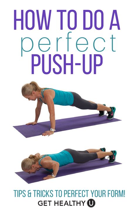 Check out our blog on how to perfect your push-up technique! Good form is essential if you want to be getting the most out of your exercise! Try these tips & tricks today! Push Up Form, Perfect Pushup, Full Body Workout At Home, Push Up Workout, Body Workout At Home, Abs Workout Routines, Workout Program, Ab Workout At Home, Toning Workouts