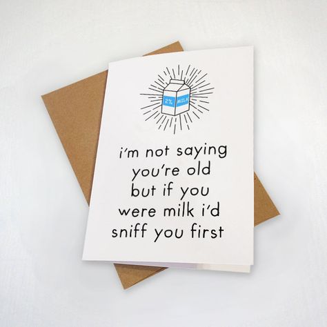 Card Puns, Birthday Card Puns, Birthday Jokes, Birthday 2023, Happy Birthday Cards Printable, Paper Play, Birthday Memes, Cute Gifts For Friends, Card Inspo