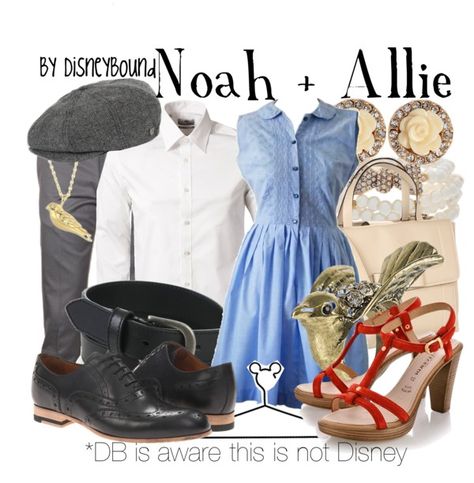 "Noah + Allie" by lalakay on Polyvore. A very fantastic romance movie but not one to to watch with seventy year old grandparents...again. Couple Disneybound, Disneybound Couples, Homecoming Week, Stud Muffin, Disney Bound Outfits, Disney Inspired Outfits, Dapper Day, Casual Cosplay, Disney Fashion