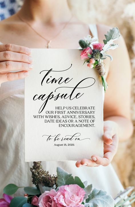 Time Capsule Guest Book, Grammar Errors, Anniversary Wishes, Our Anniversary, Wedding 2024, Wedding Prints, Guest Book Sign, First Anniversary, Spelling And Grammar