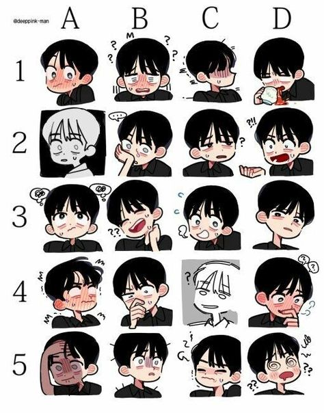 Anime Face Expressions, Facial Expressions Drawing, Drawing Face Expressions, Anime Face, 얼굴 드로잉, Anime Expressions, 캐릭터 드로잉, Drawing Expressions, Chibi Drawings