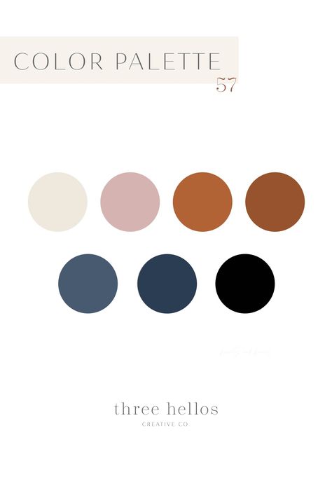 Beautiful fall color palette inspiration. Copper, Rust, Denim, Blush and Off white color palette for Fall family photos, branding and logo design, interior design and procreate color inspiration. Boho Farmhouse Color Palette, Psychology Color, Picture Color Schemes, Color Palette For Home, Farmhouse Color Palette, Farmhouse Color, Family Photos What To Wear, Blush Color Palette, Family Photo Colors