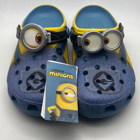 Crocs Crocs Despicable Me 4 Classic Clog Nwt Minions Blue/Yellow Size 8w (6m) Each Pair Mirrors The Popular Cartoon Characters, Complete With Goggle-Covered Eyes On The Pivoting Strap Croslite Upper Slip-On With Pivoting Slingback Strap Round Toe Synthetic Lining Cushioned Footbed With Iconic Crocs Comfort Eva Sole Smoke Free Pet Free Home Bundle And Save Money- Some Items Colors Differ From Lighting. All Items Are Sold As Is. Comment With Questions You Have Before Purchasing. Not Responsible For Things Not Fitting To Your Liking, But Here To Assist You With Your Shopping Experience. Give Me An Offer Or Bundle And Save For Better Pricing. All Sales Are Final. No Returns/ Refunds Cool Crocs, Popular Cartoon Characters, Popular Cartoons, Women's Crocs, Swag Shoes, Eva Sole, Despicable Me, Crocs Shoes, Mule Clogs