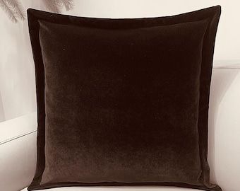 Bronze Velvet Pillow Cover Velvet Pillows Bronze - Etsy Canada Green Cushion Covers, Brown Pillow Covers, Pillows Throw, Blue Cushion Covers, Cream Pillows, Brown Pillow, Chair Cushion Covers, Brown Cushions, Green Cushions