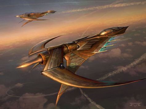 Design #2, Raymond Swanland Raymond Swanland, Airship Art, Flying Ship, Fantasy Flight Games, Space Ship Concept Art, Starship Design, Sci Fi Ships, Space Fantasy, Spaceship Art