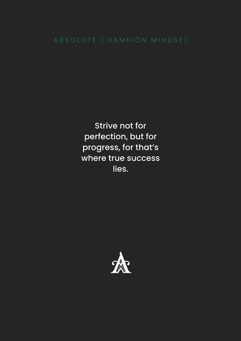 Strive not for perfection, but for progress, for that’s where true success lies. Follow us for more daily quotes @absolutechampionmindset #motivationalquote #dailyquotes #motivation #inspiration #success #quote #quotes #motivationalquotes #dailymotivation #lifemotivation Success Quote, Life Motivation, Daily Motivation, Daily Quotes, Motivation Inspiration, Follow Us, Motivational Quotes, Quotes