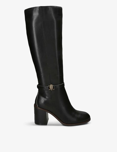 Kurt Geiger Boots, Create A World, Designed Shoes, High Heel Boots Knee, Eagle Head, Knee High Leather Boots, Kurt Geiger, The Rainbow, Boot Shoes Women