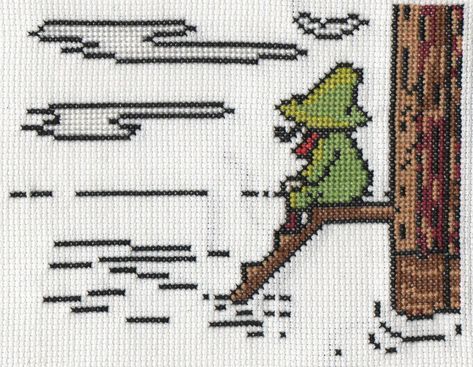 Moomin Cross Stitch, Moomin Embroidery, To My Aunt, Autumn Cross Stitch Patterns, Fair Isle Knitting Patterns, Beadwork Embroidery, Tove Jansson, Hama Beads Patterns, Beaded Cross Stitch