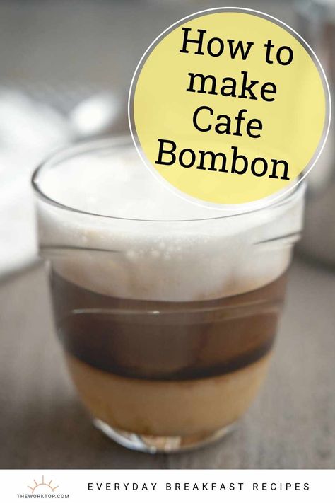 Learn how to make this tasty Cafe Bombon drink! This is espresso layered with condensed milk for a stunning coffee. Get the recipe and tips on www.theworktop.com. Sweet Coffee Drinks, Cold Brew Coffee Concentrate, Coffee Shop Menu, Coffee Cupcakes, Making Cold Brew Coffee, Condensed Milk Recipes, Egg Recipes For Breakfast, Sweet Coffee, Coffee Drink Recipes