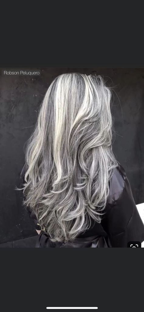 Grey Hair Ideas, Short Hairstyles Ideas, Short Hairstyle Ideas, Long Silver Hair, Grey Hair Transformation, Gorgeous Gray Hair, Grey Hair Inspiration, Beautiful Gray Hair, Gray Hair Growing Out