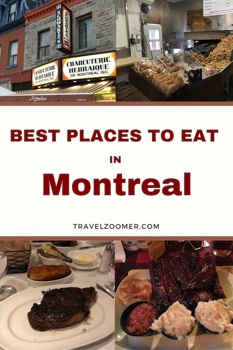 The 7 Best Places to Eat in Montreal - Travel Zoomer Quebec Food, Quebec Travel, Montreal Vacation, Montreal Food, Canadian Cuisine, Montreal Travel, Classic Restaurant, Dinner Places, Breakfast Places