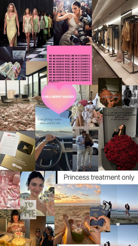 Love Vision Board, Successful Influencer, Multi Millionaire, 10 Year Plan, Vision Board Examples, Successful Business Owner, Life Vision Board, Money Magnet, Year Plan