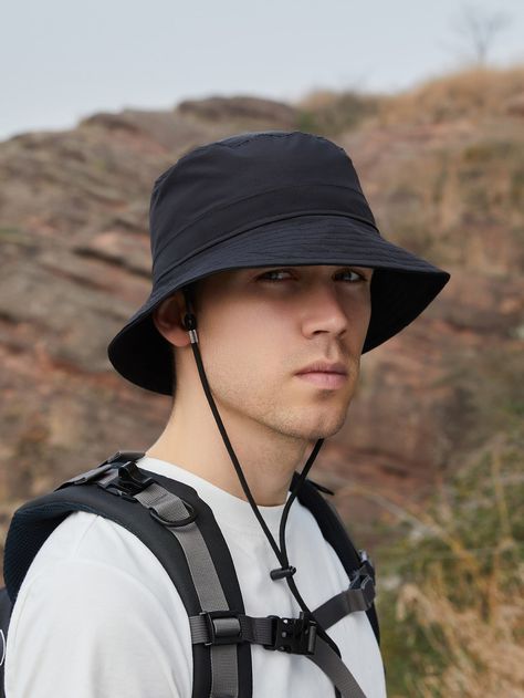 Bucket Hat Drawing Reference, Bucket Hat Outfit Mens Streetwear, Buket Hats Outfits, Look Com Bucket Hat, Bucket Hat Outfit Mens, Fitted Hats Aesthetic, Men Bucket Hat, Bucket Hat Looks, Bob Hat