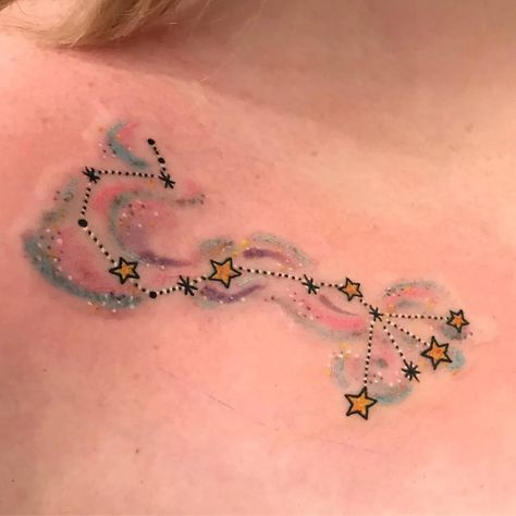 Tattoo Ideas Scorpio, Tattoos Collar Bone, Scorpio Sign Tattoos, Scorpio Constellation Tattoo, Zodiac Tattoo Ideas, Reader Tattoo, Scorpio Constellation Tattoos, Scorpio Zodiac Tattoos, Scorpio Constellation