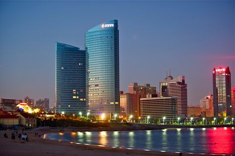 Qingdao! China. Qingdao China, Modern Architecture Building, Futuristic City, Qingdao, Architecture Building, Shopping Trip, Modern Architecture, Cityscape, New York Skyline