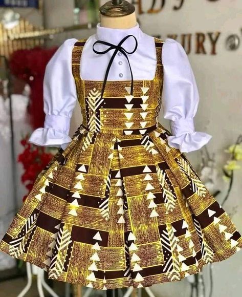 Ankara Dress Styles For Teens, Beautiful Ankara Dresses, Children Wears, Dresses For Children, Ankara Styles For Kids, Kitenge Dress, Kitenge Designs, Quick Braids, Ankara Dress Styles