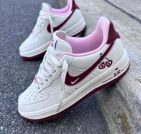 #Nike Nike Valentines, Nike Air Forces, Shoe Guide, Air Forces, Swag Shoes, Nike Air Force, Chic Outfits, Fashion Shoes, Nike Air