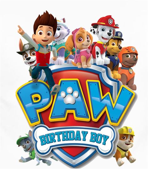 paw partol Paw Patrol Svg, Imprimibles Paw Patrol, Paw Birthday, Paw Patrol Birthday Shirt, Paw Patrol Shirt, Paw Patrol Birthday Invitations, Paw Patrol Coloring, Unicorn Crafts, Paw Patrol Birthday Party