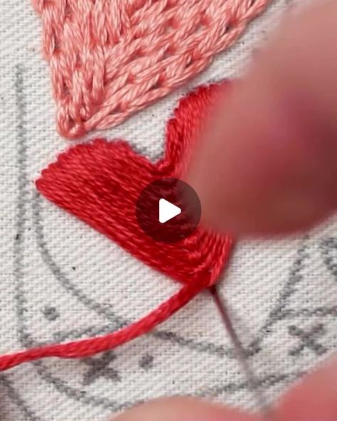 How To Embroider A Heart, Heart Embroidery, Instagram C, Crochet Diy, Diy Crochet, Couture, Embroidery, Crochet, On Instagram