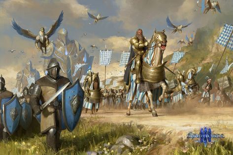 ArtStation - Human army, senfeng chen Fantasy Story Ideas, Pahlawan Marvel, Fantasy Battle, Fantasy Armor, Fantasy Art Landscapes, High Fantasy, Fantasy Warrior, Arte Fantasy, Fantasy Rpg