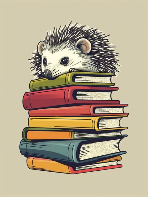 Hedgehog Book, Hedgehog Drawing, Hedgehog Illustration, Hedgehog Print, Hedgehog Pet, Music Drawings, Honor Roll, Hedgehog Art, Academic Achievement