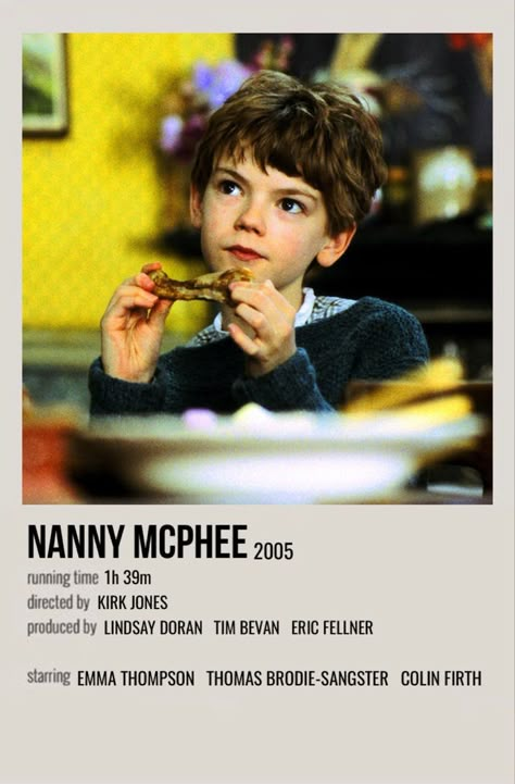 Simon Brown Nanny Mcphee, Movie Polaroid Posters, Polaroid Movie Poster, Nanny Mcphee, Movies To Watch Teenagers, Most Paused Movie Scenes, The Pause, Girly Movies, Film Posters Vintage