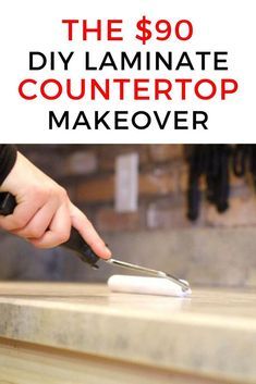 Kitchen Counter Diy, Painting Kitchen Counters, Countertop Redo, Painting Laminate Countertops, Painting Kitchen Countertops, Diy Kitchen Makeover Ideas, Countertop Makeover, Laminate Countertop, Budget Kitchen Makeover