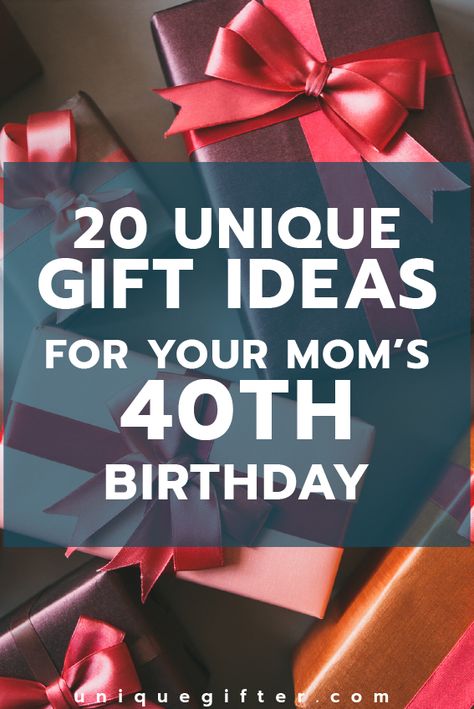 Gift ideas for your Mom's 40th birthday | Milestone Birthday Ideas | Gift Guide for Mom| Fortieth Birthday Presents | Creative Gifts for Women | Birthday Presents for Mother | Mother's Birthday Ideas Mom 40th Birthday Gifts, 40 Birthday Ideas For Woman Turning 40 Gift, 40 Birthday Ideas For Woman Turning 40, 40th Birthday Gift Ideas, 40th Birthday For Women, Fortieth Birthday, Birthday Golf, Hockey Birthday, Firefighter Birthday