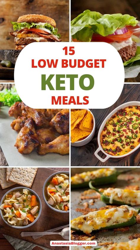 If you need some tasty keto recipes that won't break the bank, then I have here 15 low budget keto meals you can whip up in no time! Keto Meals On A Budget, Fingerfood Baby, Meals On A Budget, Keto Dinners, Keto Meal Prep, Keto Recipes Dinner, Keto Food, Keto Meals, Low Carb Meals Easy