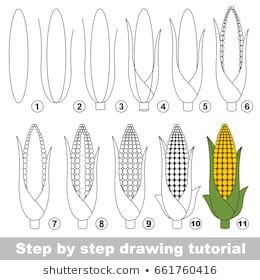 Kid_Games_Catalog's Portfolio on Shutterstock Corn Drawing, Kid Game, Easy Animal Drawings, Fruits Drawing, Kids Doodles, Indian Pottery, Easy Love Drawings, Fashion Drawing Sketches, Cartoon Coloring Pages