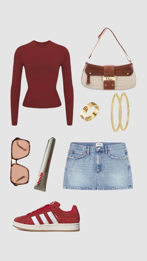 #outfitinspo Vida Aesthetic, Outfit Collages, Tailgate Outfit, College Fits, Downtown Outfits, Stockholm Fashion, Cute Everyday Outfits, Cute Simple Outfits, Mode Streetwear