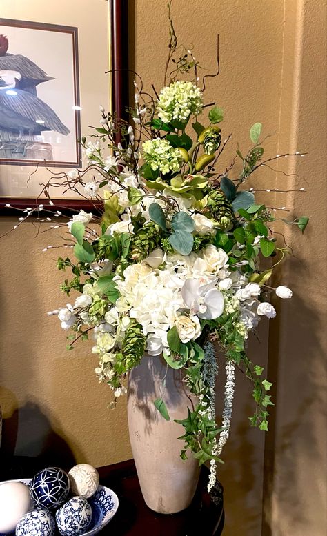 Giant Floral Arrangements, Tall Flower Arrangements For Home, Masculine Flower Arrangements, Big Floral Arrangements, Tall Arrangements, Artificial Silk Flower Arrangements, Tall Flower Arrangements, Tall Floral Arrangements, Floral Art Arrangements