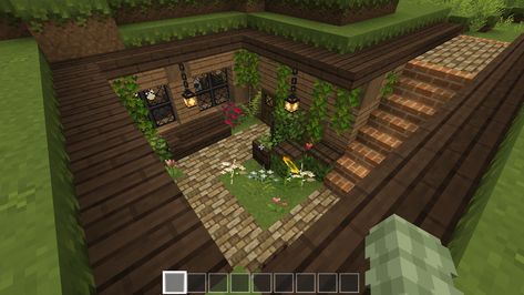 resource pack: Mizunos 16 craft Underground Homes Minecraft, Underground Minecraft Houses, Underground House Minecraft, Underground Background, Minecraft Pasta, Minecraft App, Minecraft Underground, Cute Minecraft, Cottagecore House