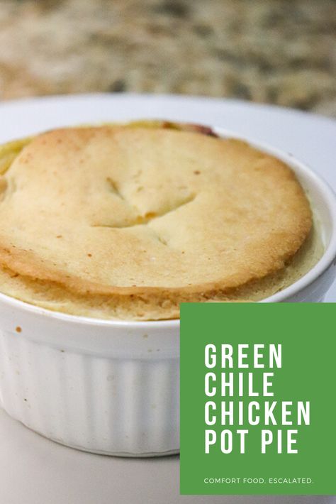 Green Chile Chicken Pot Pie - New Mexican Foodie Chicken Pot Pie From Scratch, Green Chile Recipes, Real Food Dinner, Pie From Scratch, Homemade Pie Crust, Green Chili Chicken, Chile Recipes, Green Chile Chicken, Chili Chicken